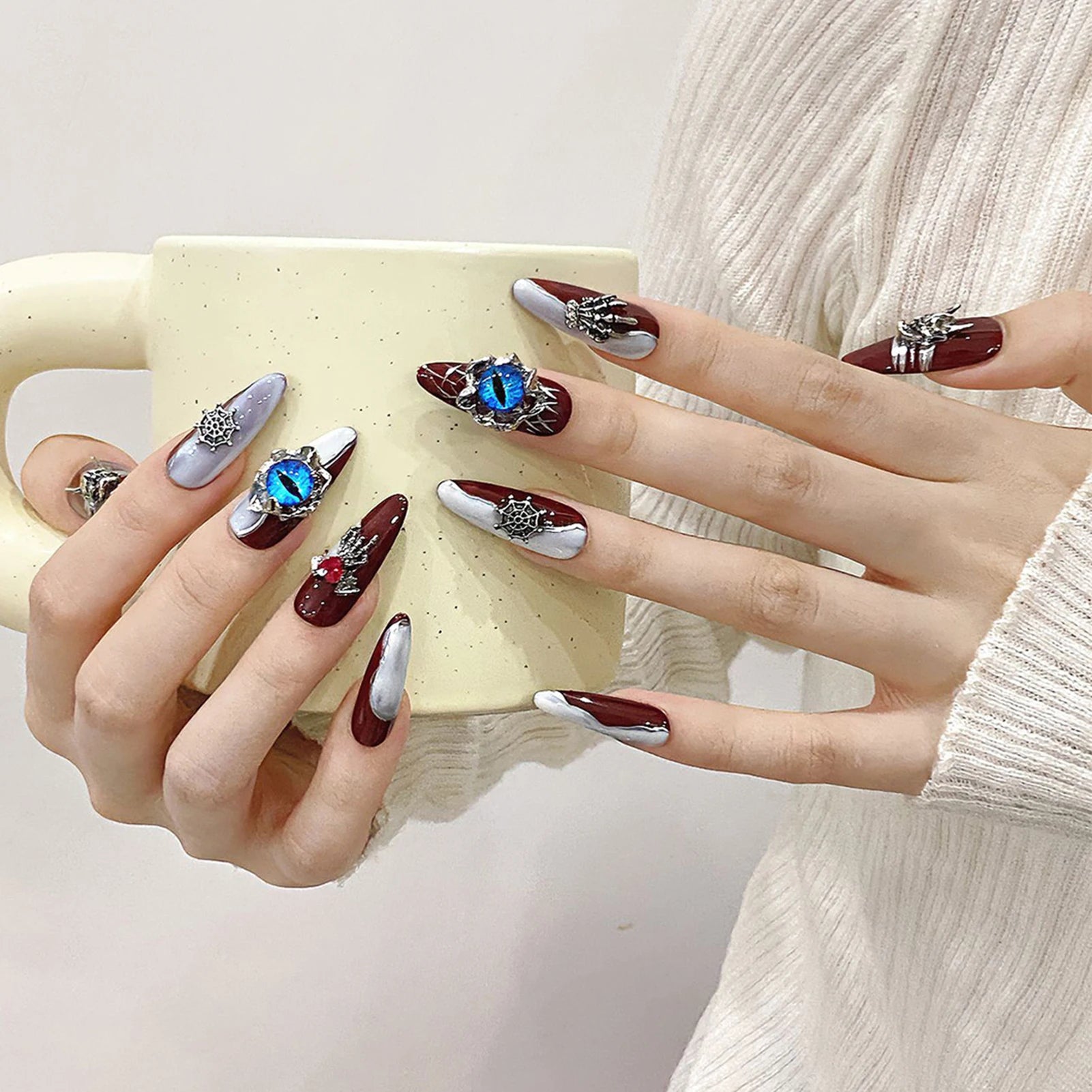 Haunted Glamour press-on nails - 10 pcs set