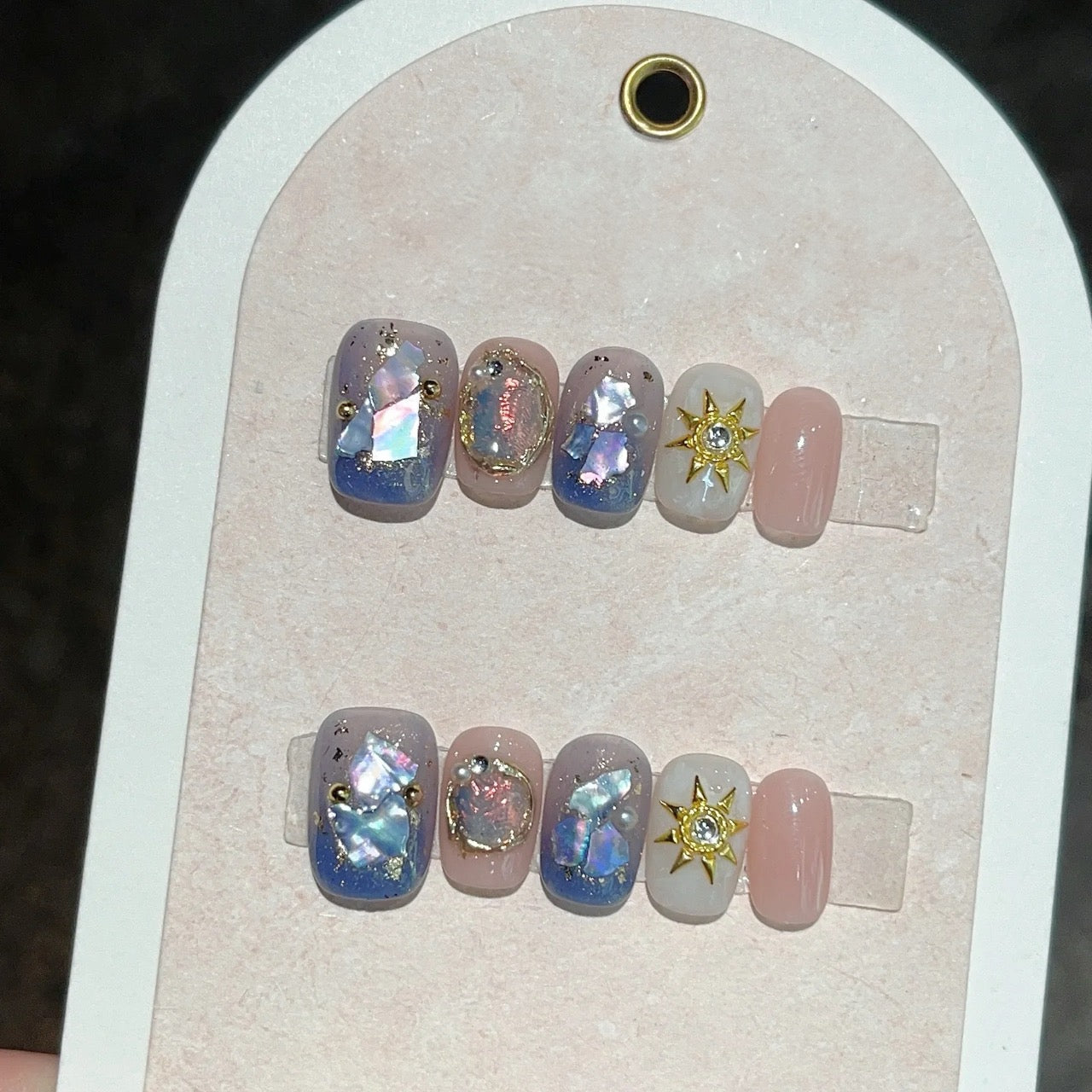 Starlight Gem Press-On Nails - Exclusive 10-Piece Set