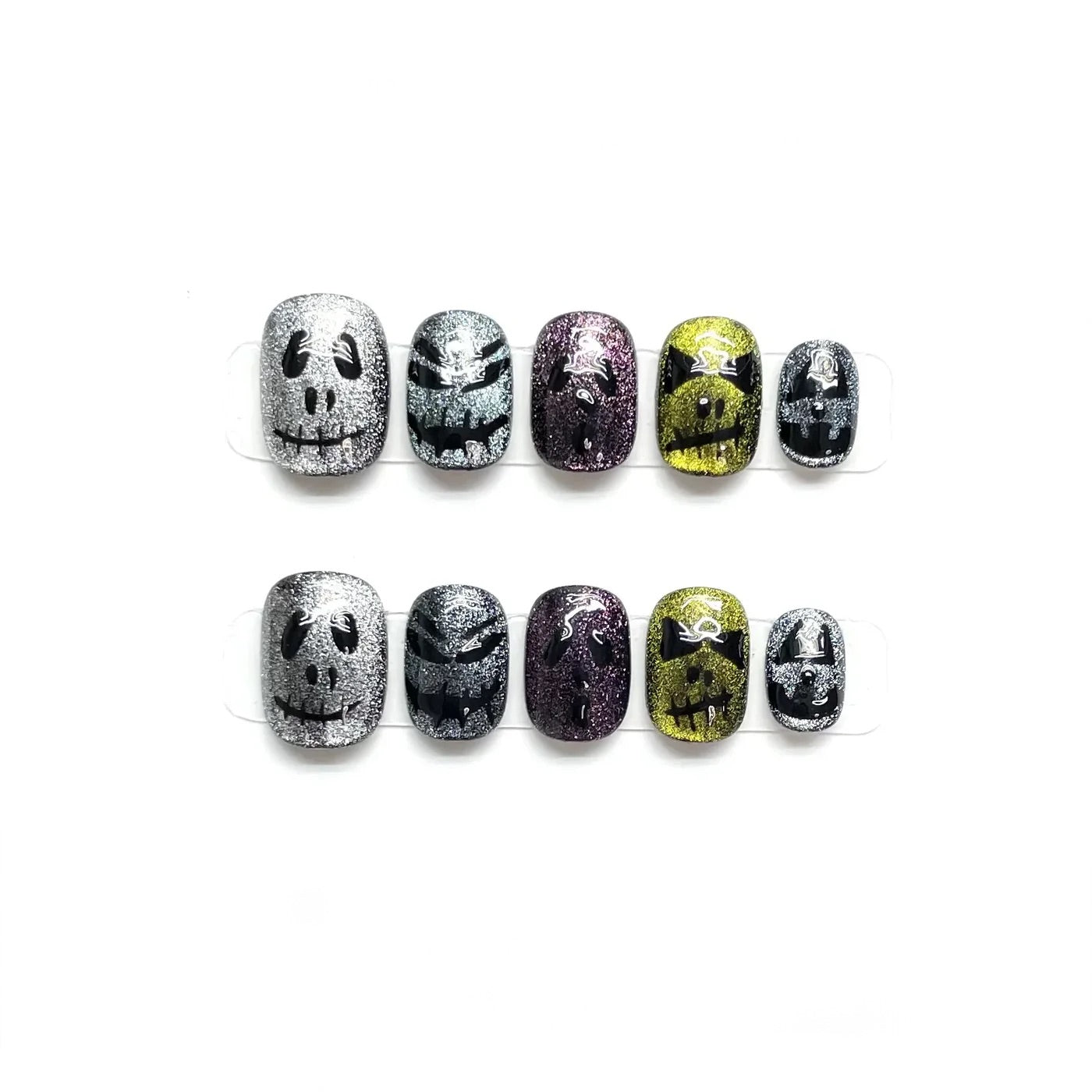 Ghoulish Grin press-on nails - 10 pcs set